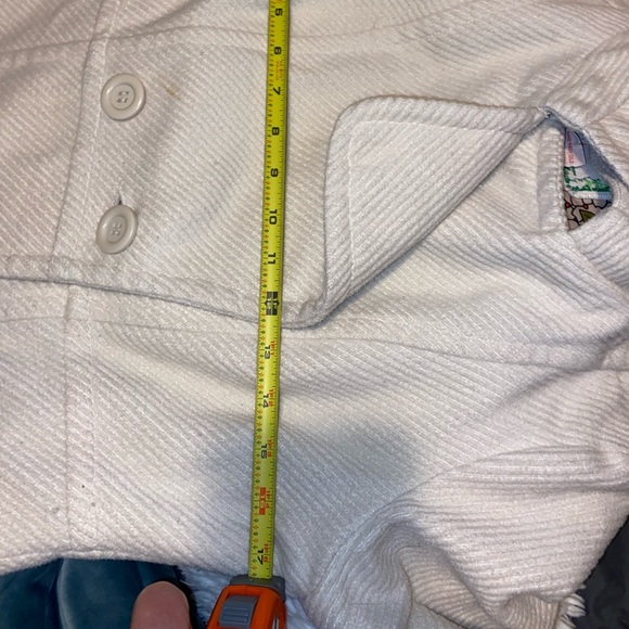 Flying Tomato Cream Floral Boho Long Peacoat Coat - Picture 8 of 9